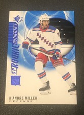 K’Andre Miller 2020-21 SP Hockey Blue Rookie Authentics #130 New York Rangers