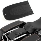 New ListingDrag Black Flame Stitch Leather Rear Fender Bib Black Fit Harley Touring Flhr