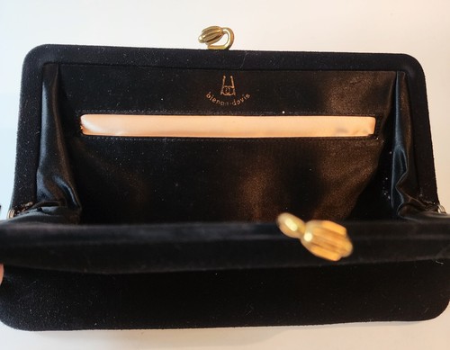 Vintage 50's Iconic Bienen Davis Suede Evening Clutch/Purse - Picture 2 of 5