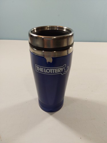 Lote de 2 tazas de café azules de Massachusetts State The Lottery vasos - Imagen 2 de 15