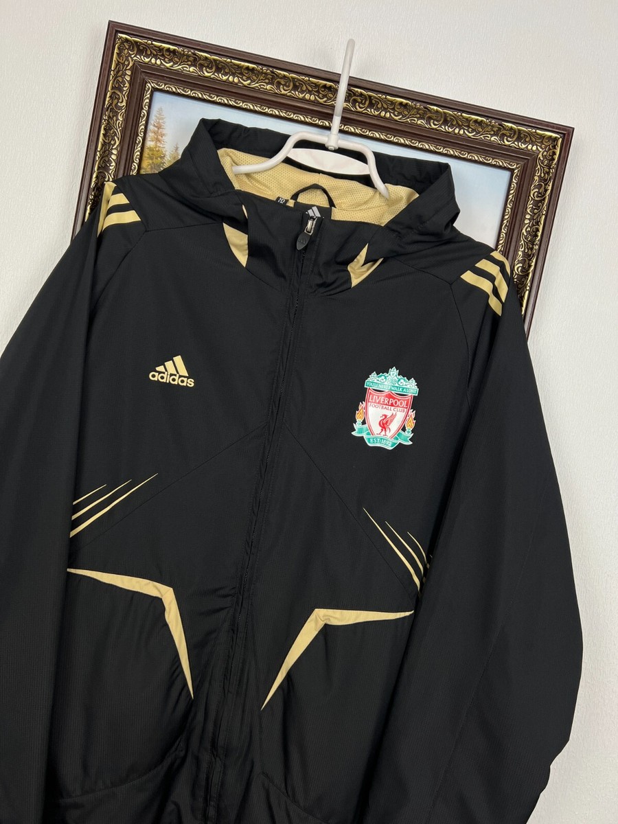 Vintage Adidas Liverpool Football Jacket Soccer Black Track