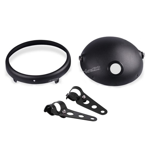 7 Zoll Motorrad Scheinwerfer Lampenabdeckung LED Gehäuse Abdeckung 38-51mm Rohre - Bild 8 von 10