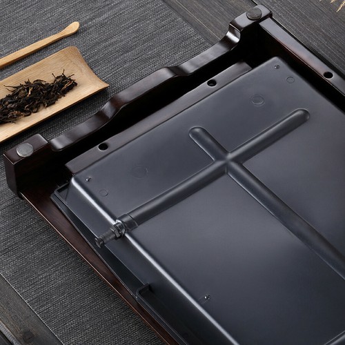 Luxury Ebony Hard Solid Wood Kungfu Gongfu Tea Tray Serving Table Water storage - Picture 5 of 12