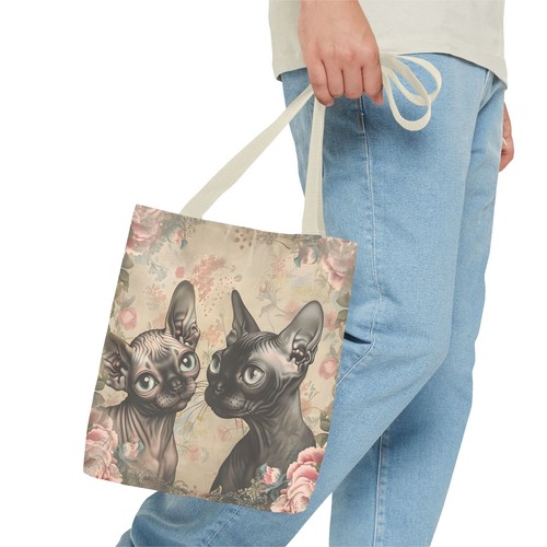 Tote Bag Hairless Cat Sphynx Ladies Bag Purse Beach Bag Fashion NEW NWT - Picture 4 of 13
