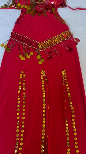 Egyptian Sexy belly dance costume, handmade beaded belly dance dress, بدلة رقص - Vídeo 1 de 1
