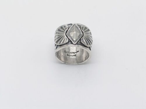 Native American Navajo Handmade Sterling Silver Ring Size 6 - Picture 6 of 8