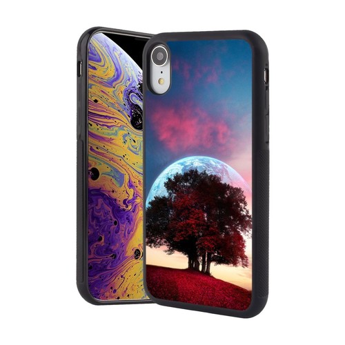 For iPhone X XS 11 12 13 14 15 Pro Max Space Autumn Tree Print Case - Picture 197 of 240