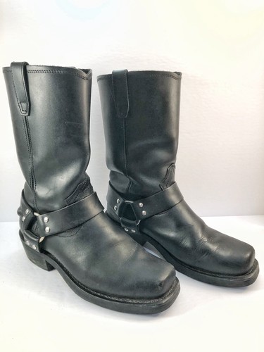 Dingo Men’s Motorcycle Riding Boots Size 9EW Leather With Side Rings Great Cond. - Photo 3 sur 12