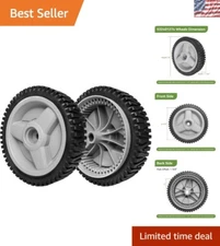 8" Front Drive Replacement Wheels for Husqvarna Mowers - 2 Pack, Durable Design