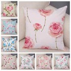 Colorful Rose Flower Pillow Case Nordic Style Pillowcase Patchwork Cushion Cover