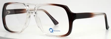 MODERN OPTICAL Nate Brown Mens Aviator Full Rim Eyeglasses 58-20-150 B:49