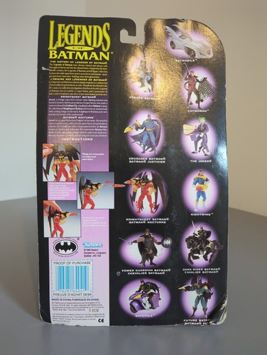 Legends of Batman Knightquest Batman Figure with Battle Wings Kenner 1994 Sealed - Picture 2 of 4