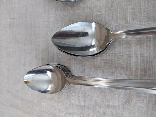 Lot of 10 NS CO. Japan Teaspoons Iced Teaspoons Tablespoons Soup Spoons Allegro  - Picture 9 of 10
