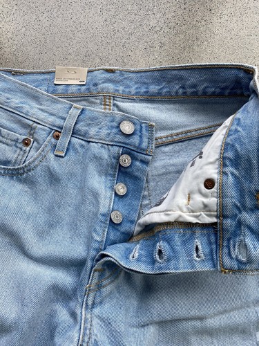 NWT Levi's 501 Jeans 150th 25x30 Light Wash Floral Embroidery $69 msrp - Picture 14 of 18