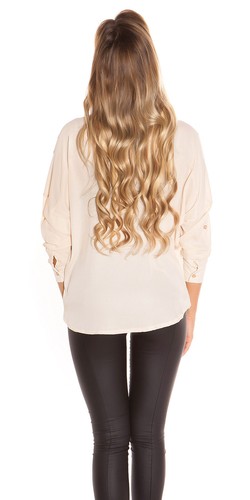 Damen Bluse Hemd Sexy Wickel Bluse Elegant Festlich Top Tunika Oberteil Langarm - Bild 3 von 11