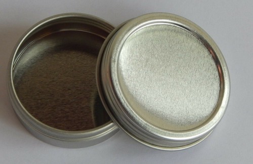 6 latas de metal plateado con tapa de hilo continuo organizador artesanal contenedor 1 OZ - Imagen 4 de 9