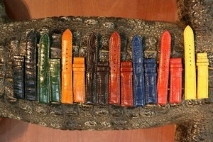 Genuine-Crocodile-Alligator-Skin-Leather-Watch-Strap-Band-18mm-24mm