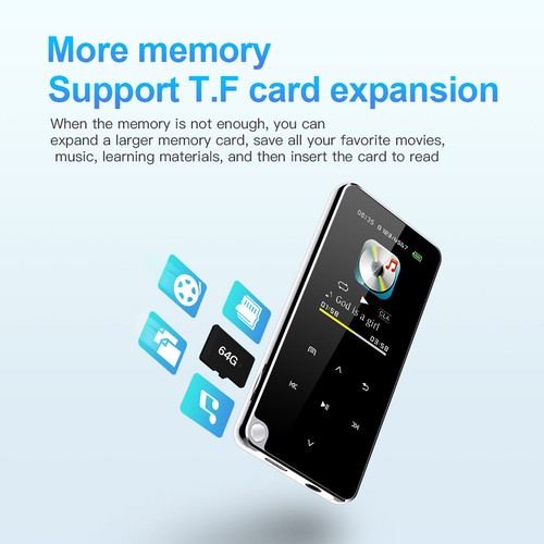 32GB Bluetooth MP4/MP3 Lossless Music Player FM Radio Recorder Sport Portable - Picture 9 of 17