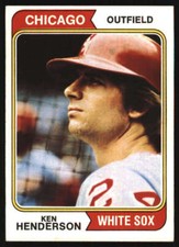 1974 Topps #394 Ken Henderson VG/VGEX White Sox 580565