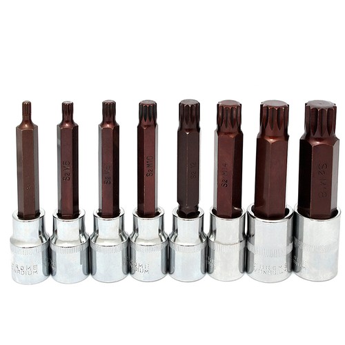 Torx Bit Socket Set Wrench Long Short 55/100mm 6/12 Point Spline Bit Screwdriver - Bild 8 von 44