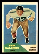 1960 Fleer Football #6 Sam Salerno PR