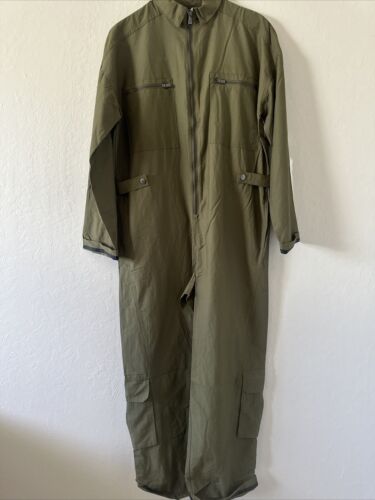 Free People Mesmerize Me Coveralls Olive Green Size Small Nwot $128 - Picture 3 of 5