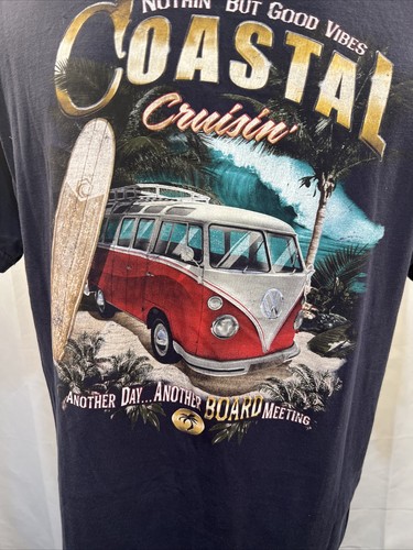 Newport Blue T-Shirt Coastal Cruising Nothing But Good Vibes Extra Large - Picture 7 of 11