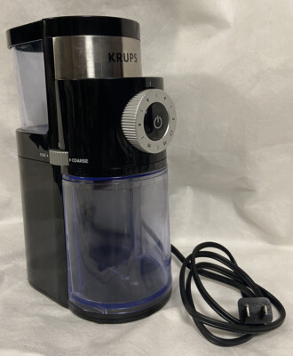 Krups Coffee Burr Grinder Model GX550 Black Tested And Working