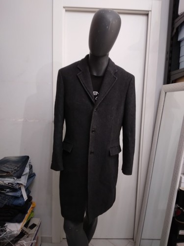 NICK NAME cappotto in misto cachemire usato uomo man Tg 50 grigio XYC962L - Picture 1 of 8