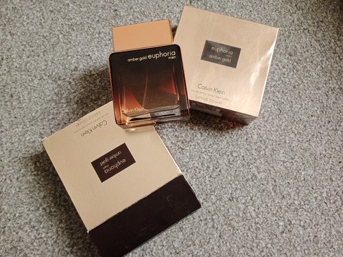 Euphoria Amber Gold For Men By Calvin Klein Eau de Parfum 100ml (New & Sealed) - Picture 5 of 5
