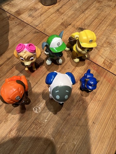 Paw Patrol Robo Dog Replacement Action Figure White Wheels HTF. Sky Ruble Zuma - Picture 7 of 8