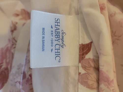 Simply Shabby Chic Duvet Twin Pink Roses Hydrangeas - Picture 5 of 6