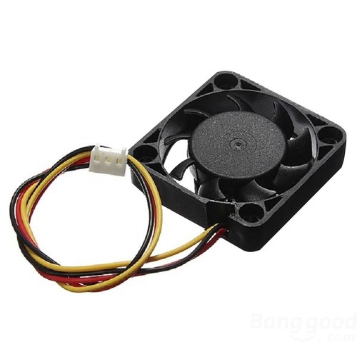 12V Mini Cooling Computer CPU Fan - Small 40x40x10mm DC Brushless 3-pin 2Pcs - Picture 3 of 4