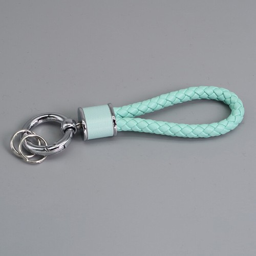 Braided Rope Keychain PU Leather Woven Wristlet Keychain Strap For Men Women DJO - Picture 31 of 60