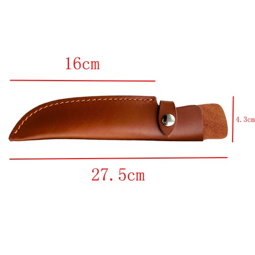 Étui En Cuir Pour Couteau, Sac De Poche, Chasse, Randonnée, Camping, Gaine - Picture 7 of 15