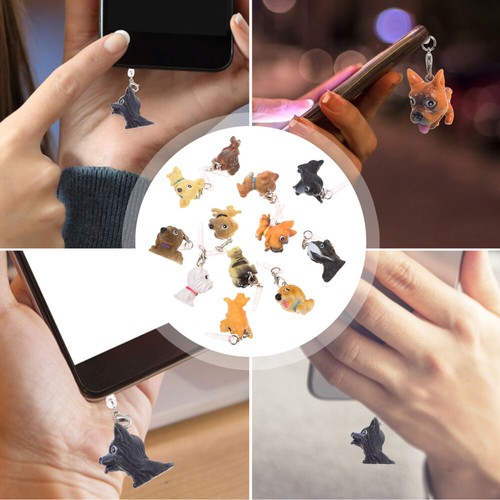 12 Pcs Écouteur De Téléphones Mobiles Bouchon Poussière Pendentif Pour Casque - Zdjęcie 11 z 12