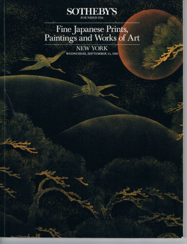Sotheby's - Fine Japanese Prints, Paintings & Works of Art - Sep 24 1986 - 第 1/1 張圖片