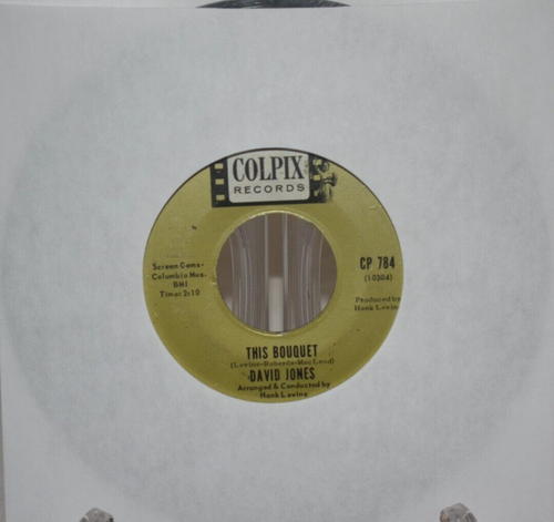 David Jones (Monkees) - THIS BOUQUET / WHAT ARE WE GOING TO DO - Colpix 45 VG - Picture 3 of 3