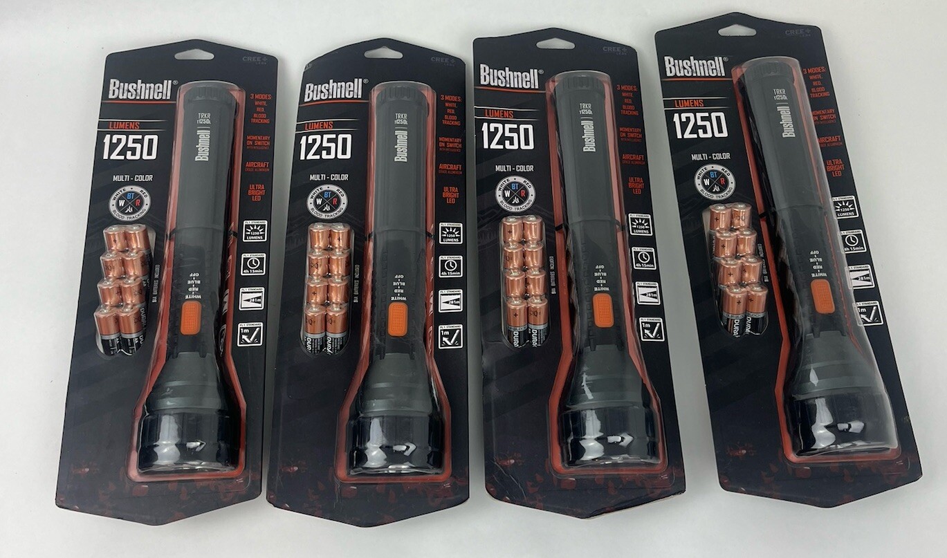 Bushnell TRKR 1250 Lumen Blood Tracking Hunting Flashlight 20219 w