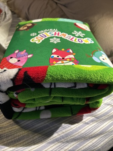Original Squishmallows Blanket Green Large Squishmallows Christmas Blanket - Picture 22 of 24
