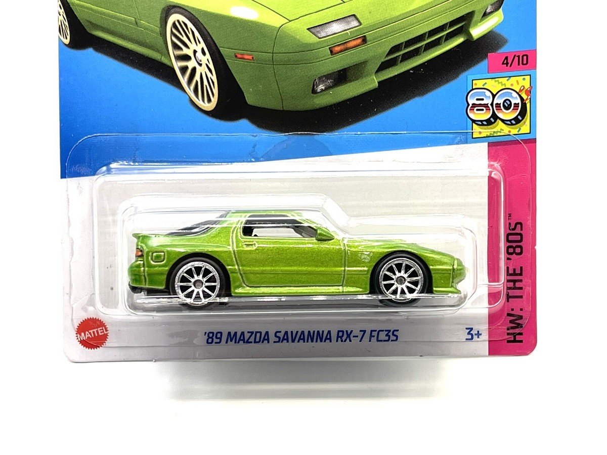 2023 Hot Wheels ‘89 Mazda Savannah RX-7 FC3S (green) w/Real Riders SUPER  CUSTOM