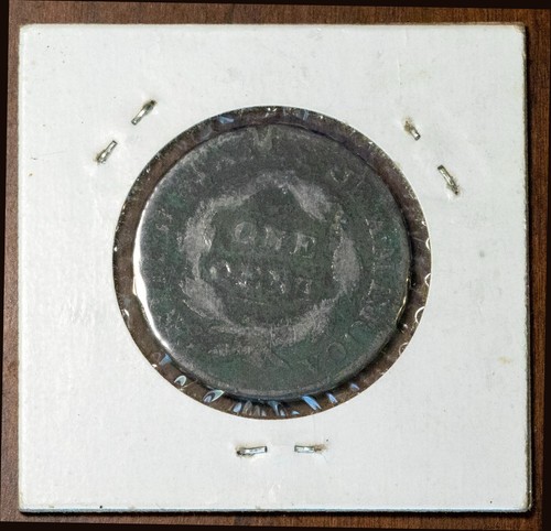 1820 1C Coronet Head Large Cent Circulated - Picture 2 of 2