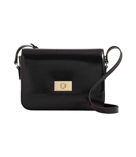 J. Borsa a tracolla Crew Edie pelle italiana nera classica old money lusso nuova con etichetta - Foto 9 di 9