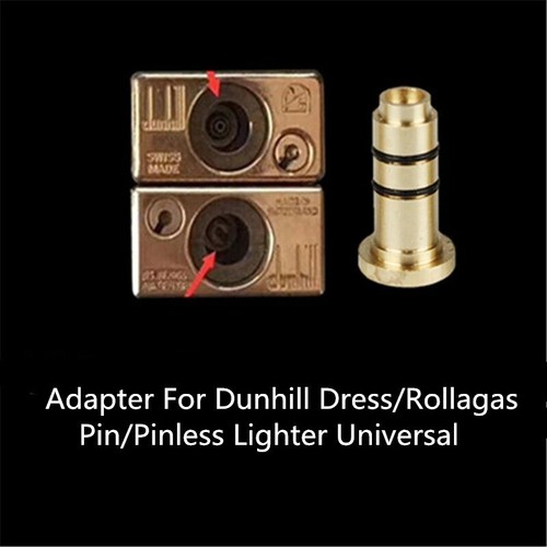 Due adattatori gas in ottone riutilizzabili per accendini Dunhill Dress/Rollagas - Foto 18 di 20