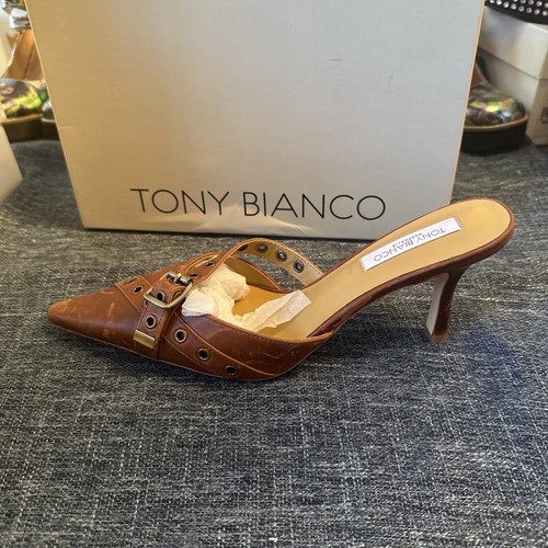 Tony Bianco Savoir In Cognac Size 8.5 A1116 ASIS - Picture 2 of 24