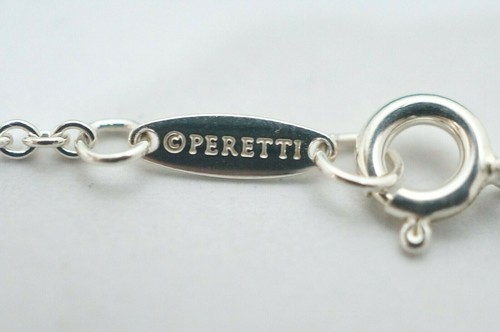Tiffany & Co. Sterling Silver Elsa Peretti Open Heart Pearl Bracelet 7.2" - Picture 5 of 6