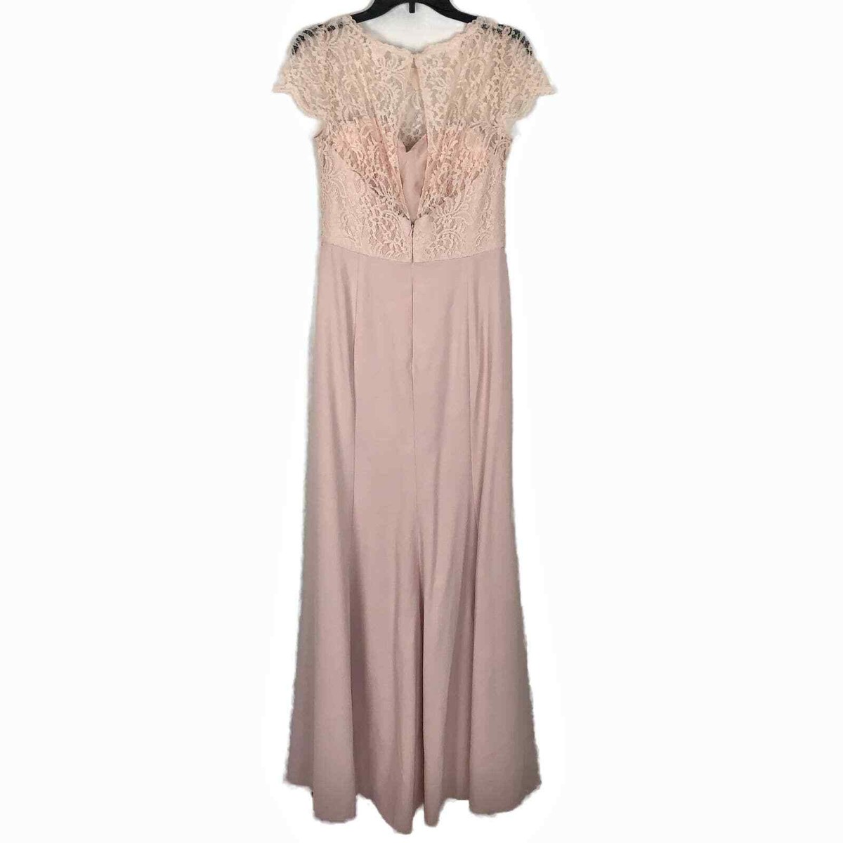 Jenny packham lace & crepe sale sheath gown