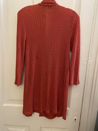Traveler’s Collection Chico’s Tangerine Light Wt Long Open Cardigan Jacket 1 - Bild 6 von 6