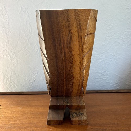 Tiki God 10” Wooden Alii Of Hawaii Hand Carved Vintage Mid Century Bar. EB - Picture 6 of 7