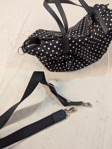 Kate Spade Large Diaper Bag With Changing Pad Black And White Polka Dot - Picture 4 of 8